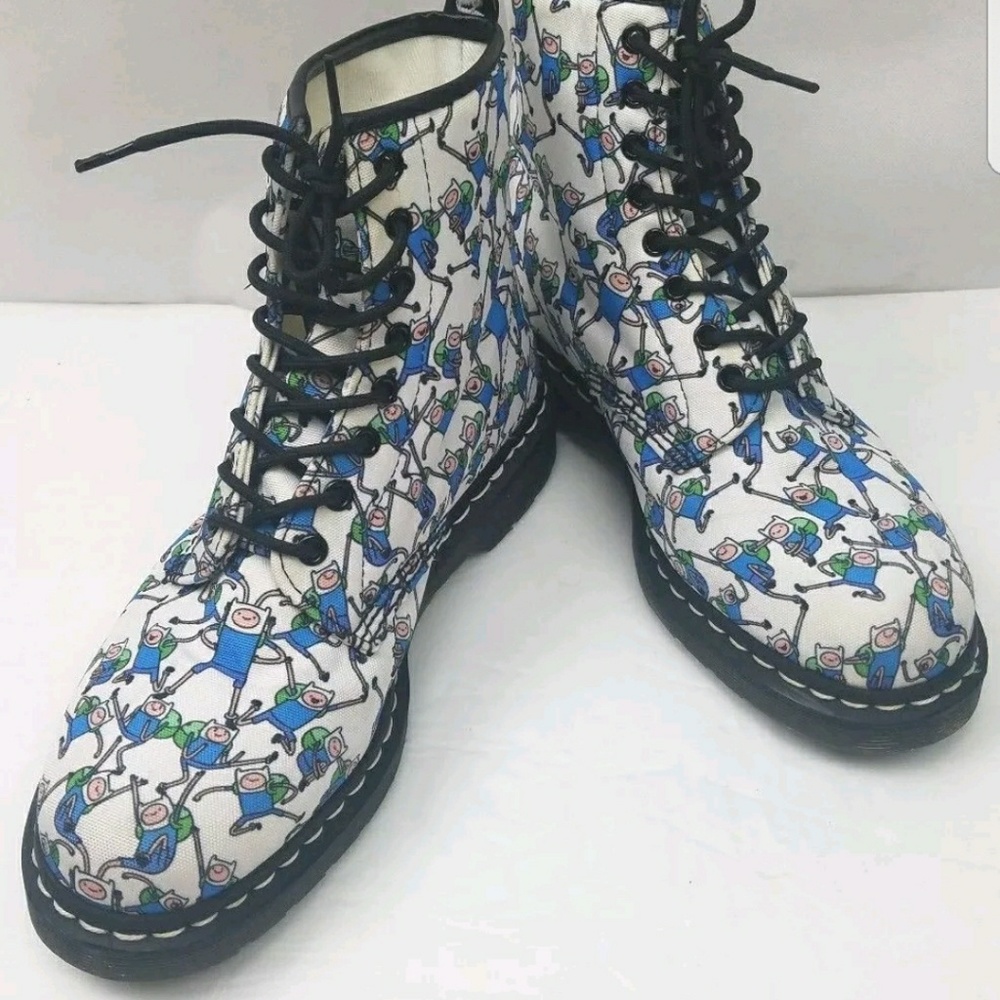DR. MARTENS CASTEL FINN PRINT T CANVAS  BOOTS